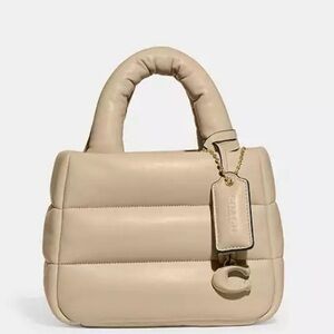 Coach Beige Padded Satchel